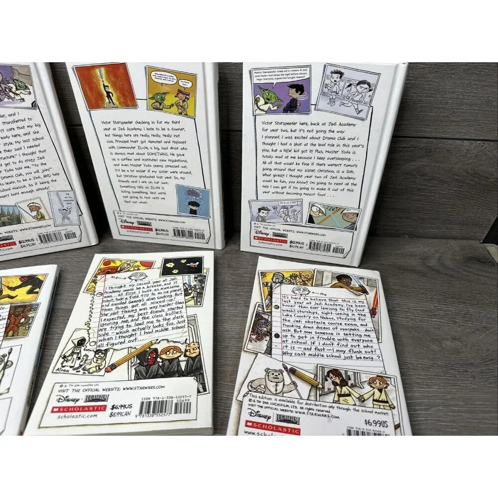 Star Wars Jedi Academy Book Lot of 6 AR Accelerated Reader Scholastic Books